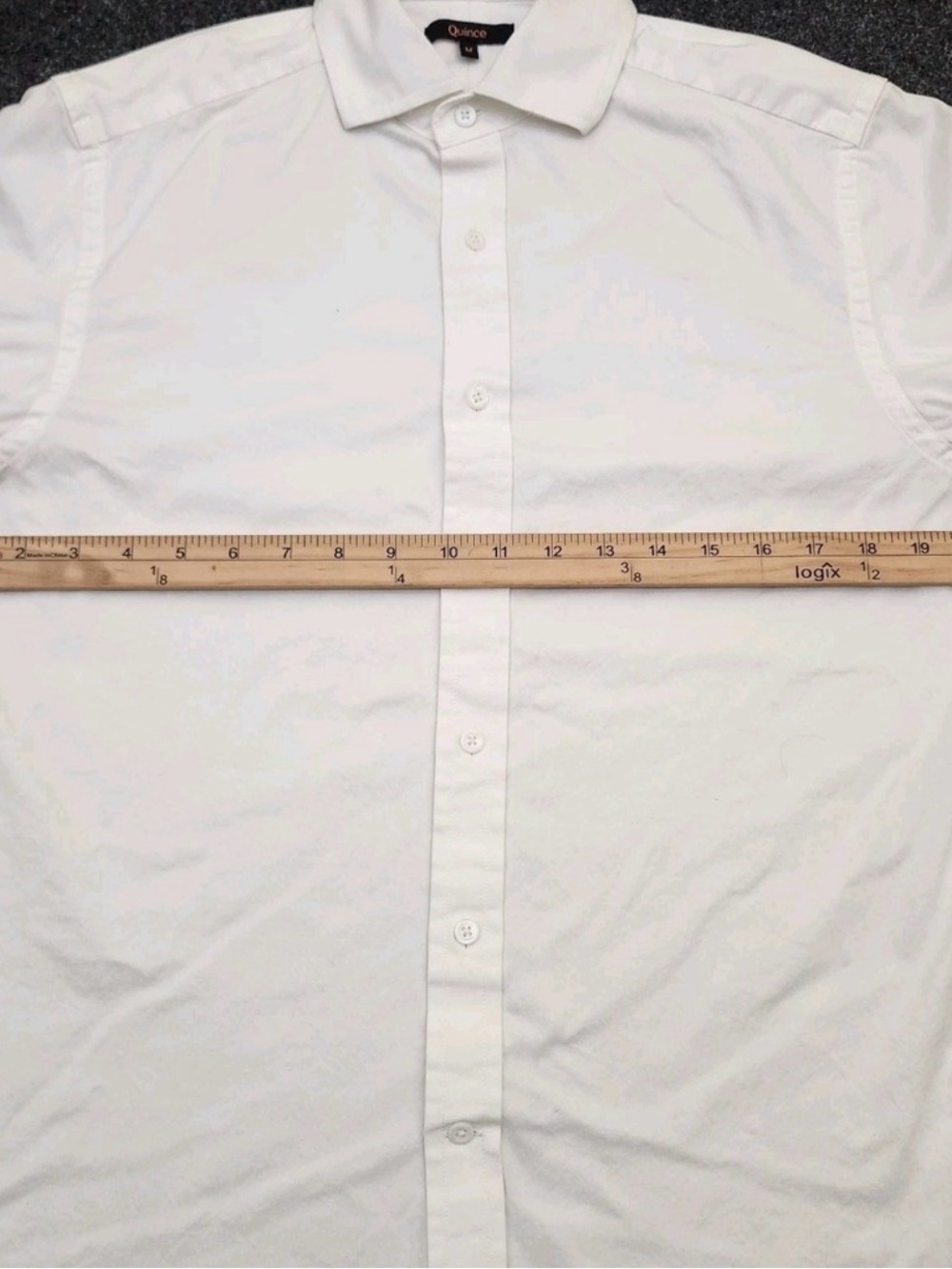 Quince White Long-Sleeve Dress Shirt - Picture 5 of 6
